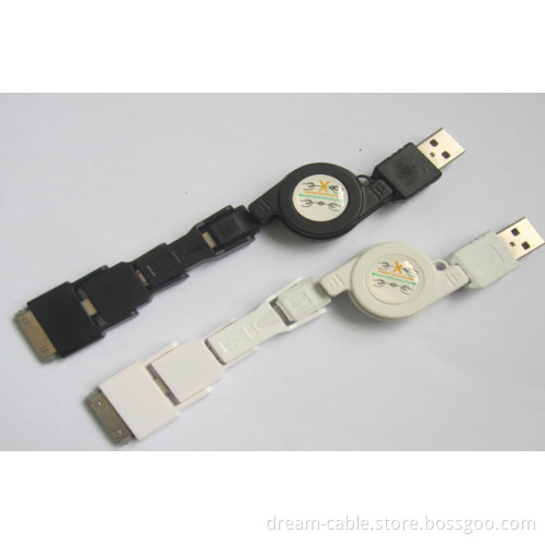 Hot Selling 4 in 1 Retractable USB Charger Cable for Apple Devices